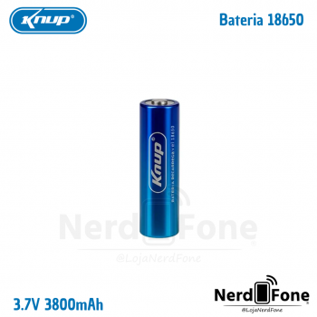 BATERIA RECARREGÁVEL CR18650 3.7V 3800MAH KNUP