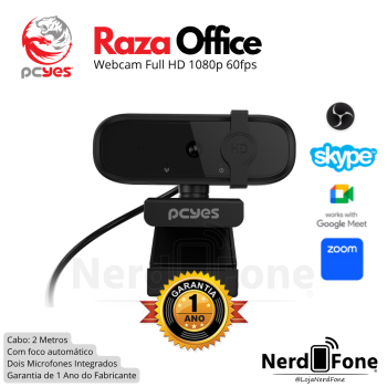 WEBCAM PCYES FHD 1080P 60FPS; RAZA OFFICE