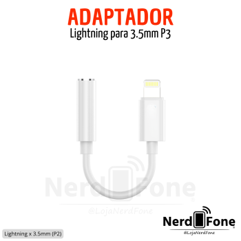 ADAPTADOR LIGHTNING x AUDIO 3.5MM P2 PEINING