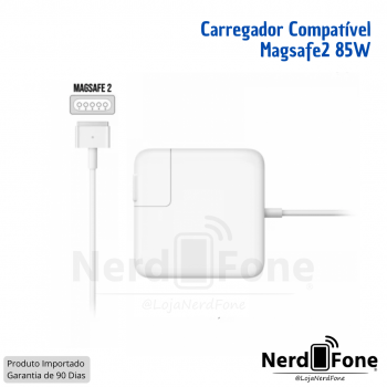 CARREGADOR COMPATÍVEL MAGSAFE 2 85W; P/ MACBOOK