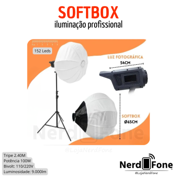 LED SOFTBOX TRICOLOR C/ TRIPE