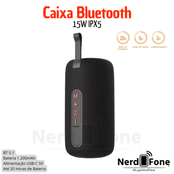 CAIXA BLUETOOTH IPX5 15W PEINING