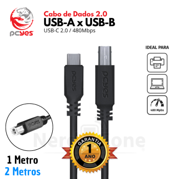CABO USB-C x IMPRESSORA USB-B 3.0 PCYES