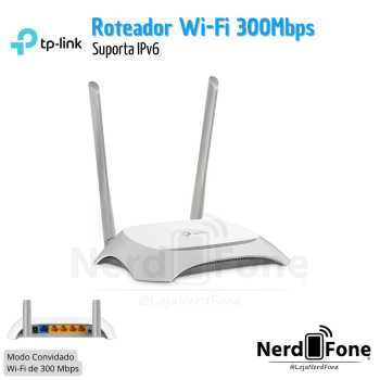 ROTEADOR WIRELESS N 300MBPS TP-LINK
