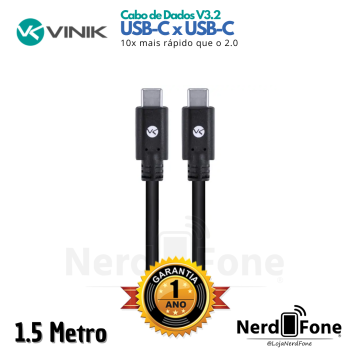 CABO DE DADOS USB-C PD V3.2 GEN1 1.5M VINIK
