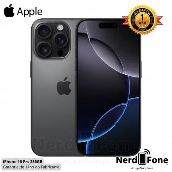 APARELHO IPHONE 16 PRO - 256GB TITÂNIO BLACK