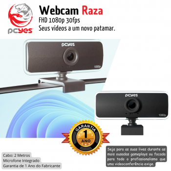WEBCAM FHD 1080P 30FPS RAZA PCYES