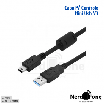 CABO USB-A x PS3 MINI USB (V3); 1.8 METRO