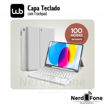 Capa Para iPad 10/11 com Teclado, trackpad e Compart. para Pencil Cor:Cinza