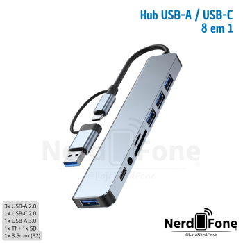 HUB USB-C 8 EM 1 KNUP