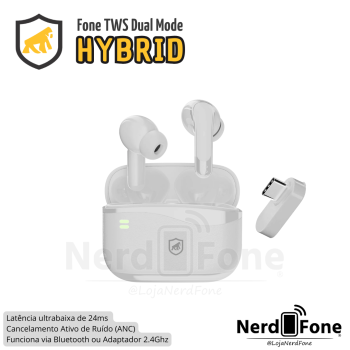 FONE TWS EARBUDS HYBRID GSHIELD; BT/2.4GHZ