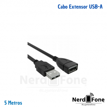 CABO EXTENSOR USB 2.0 5M XCELL