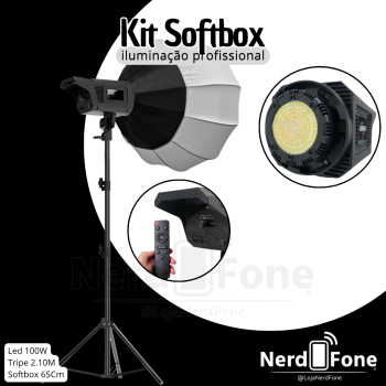LED SOFTBOX TRICOLOR C/ TRIPE
