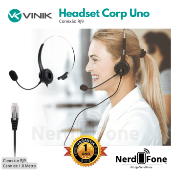 FONE HEADSET RJ9 MONOAURICULAR; VINIK CORP UNO