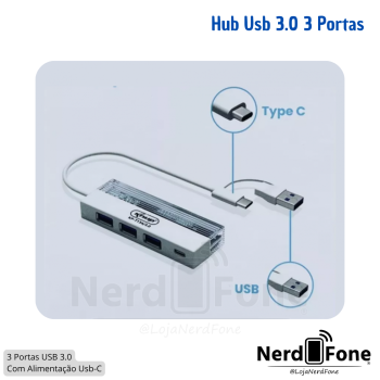 HUB USB-A/USB-C 3 USBs 3.0 + USB-C KNUP