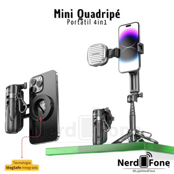 SUPORTE MINI QUADRIPÉ PORTÁTIL 4IN1 HREBOS