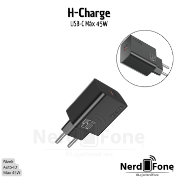 CARREGADOR USB-C 45W HREBOS; H-CHARGE