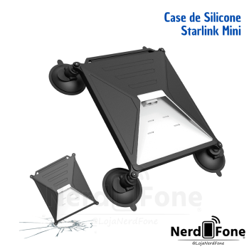 CASE DE SILICONE C/ VENTOSA P/ STARLINK MINI
