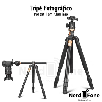TRIPÉ FOTOGRÁFICO PROFISSIONAL HREBOS