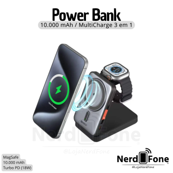 BATERIA PORTATIL 10.000mAh TURBO PD 18W HR