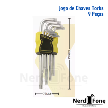 JOGO DE CHAVES TORKS 9 PEÇAS