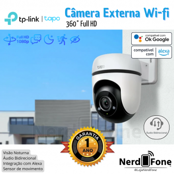 CÂMERA WI-FI 360° EXTERNA FHD TAPO TP-LINK;