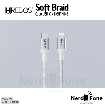 CABO USB-C x LIGHTNING  30W 1.8M HREBOS