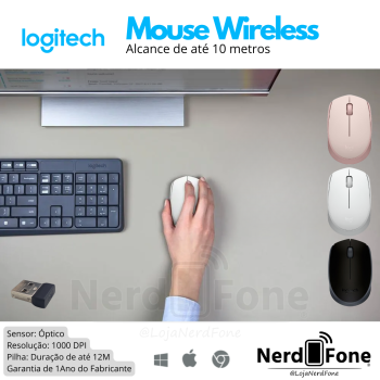 MOUSE S/ FIO LOGITECH M170 BRANCO