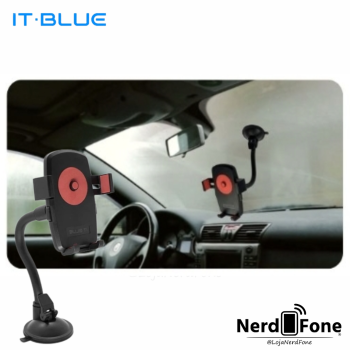 SUPORTE P/ CELULAR BASE SILICONE VENTOSA; ARTICULADO 360°