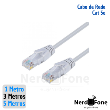 CABO DE REDE CAT5E BRANCO GELO
