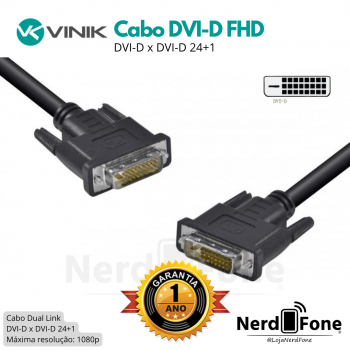 CABO DVI-D DUAL LINK 24+1 2M VINIK