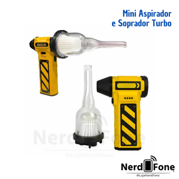 MINI SOPRADOR E ASPIRADOR TURBO