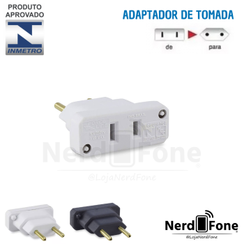 ADAPTADOR PINO CHATO 2P 10A/250V FORCELINE