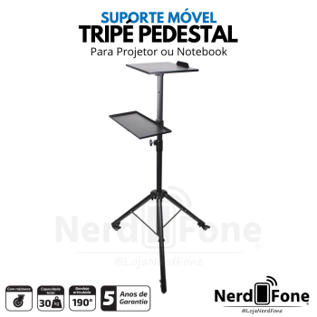 SUPORTE PEDESTAL PIX MOVEL C/ RODINHAS