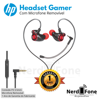 HEADSET GAMER HP BLK/RED