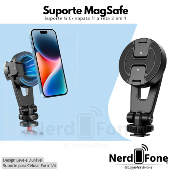 SUPORTE 2 em 1 MAGSAFE P/ TRIPÉ