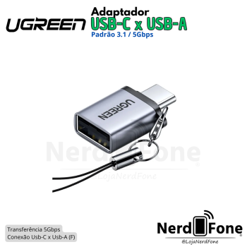ADAPTADOR OTG USB-C 3.1 x USB-A (F) UGREEN