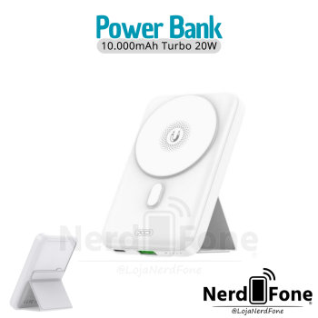 BATERIA PORTÁTIL 10.000MAH C/ SUPORTE (MAGSAFE/IND. 15W/PD20W) XO