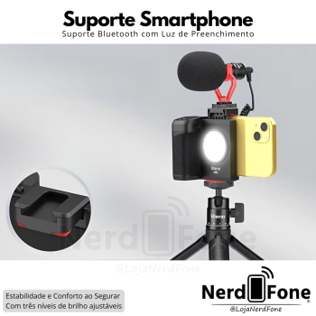 SUPORTE CAMERA COM LED ULANZI