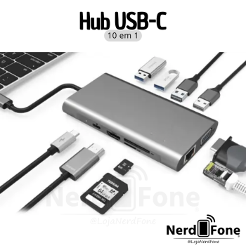 HUB KG USB-C 10 EM 1