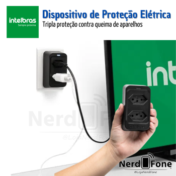 PROTETOR ELETRÔNICO 2 TOMADAS INTELBRAS