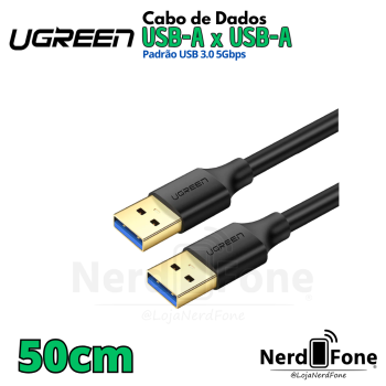 CABO USB-A 3.0 (M) x USB-A 3.0 (M) 50CM UGREEN; AMxAM