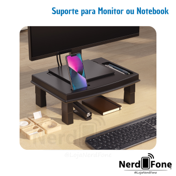 SUPORTE ERGODESK PARA MONITOR E NOTEBOOK RELIZA