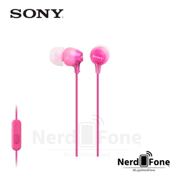 FONE DE OUVIDO P2 INTRA AURICULAR SONY ROSA