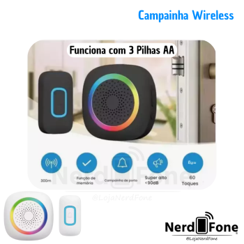 CAMPAINHA WIRELESS A PILHA