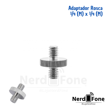 ADAPTADOR PARAFUSO MACHO MACHO 1/4