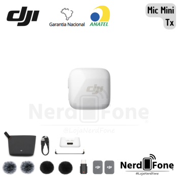 MICROFONE DJI MIC MINI; (1 TX BRANCO)