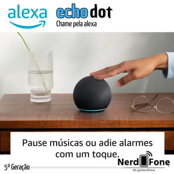 ALEXA AMAZON ECHO DOT 5ª GERAÇÃO BK;
