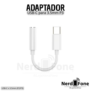 ADAPTADOR LIGHTNING x AUDIO 3.5MM P2 PEINING