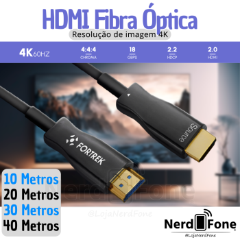 CABO HDMI FIBRA ÓPTICA 2.0 4K FK